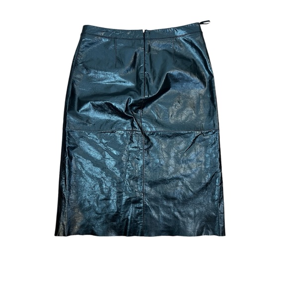 GAP 100% Genuine Leather Midi Skirt - Size 10 - Picture 3 of 5